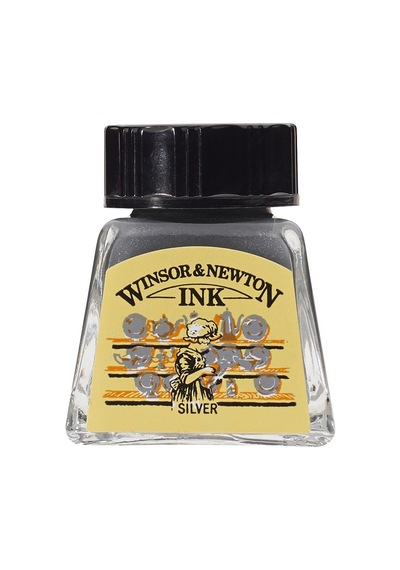 Winsor & Newton Çini Mürekkebi 14Ml - Silver