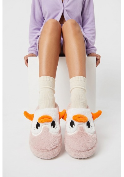 Stwenn Kadın Peluş Ev Terliği Penguen Desenli Kışlık Sıcak Tutan Kapalı Burun Yumuşak Tabanlı Rahat Pandufu Pembe Stwenn Kadın Peluş Ev Terliği Penguen Desenli Kışlık Sıcak Tutan Kapalı Burun Yumuşak Tabanlı Rahat Pandufu Pembe