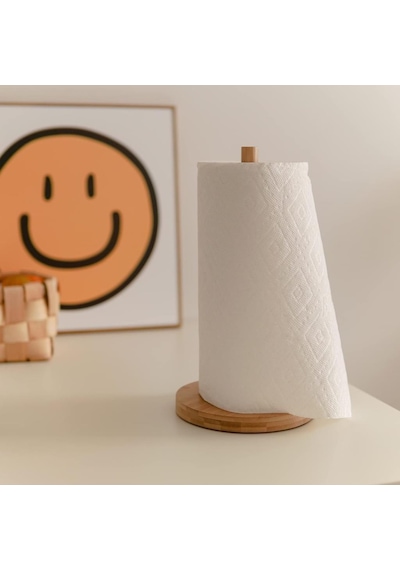 Paçi Bambu 12 Cm Yuvarlak Havlu Peçetelik Ahşap