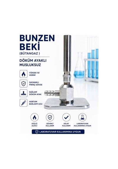 Bunzen Beki Bütangaz Döküm Ayaklı Musluksuz