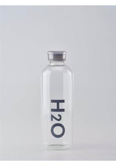 H2o 1lt Borosilikat Cam Matara Gri ...