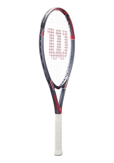 Wilson Tour Slam Adult Strung Tennis Racket, 4 3/8" - Red/black