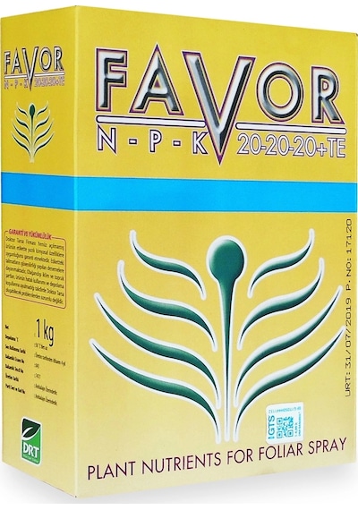 Doktor Tarsa Favor Npk 20-20-20+te 1kg Harmanlanmış Yaprak Gübresi