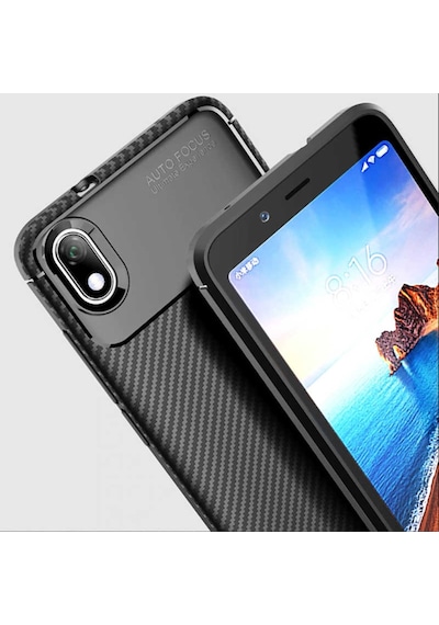 Xiaomi Redmi 7A Kilif Karbon Silikon Case 389460897