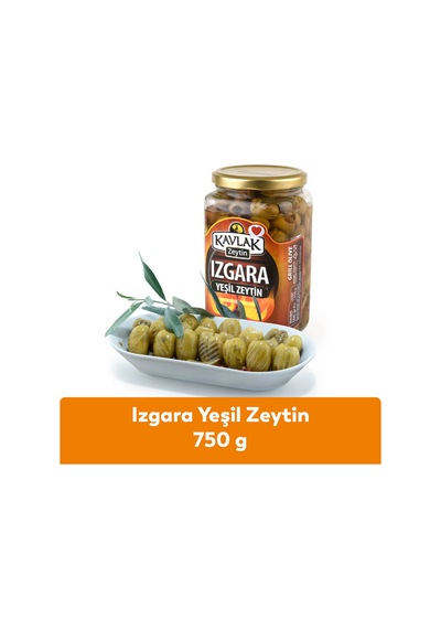 Kavlak Izgara Yeşil Zeytin 750 Gr Cam Kavanoz
