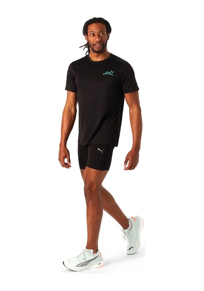 Puma Graphics Erkek Siyah Koşu T-shirt 52656401 1624008 SIYAH