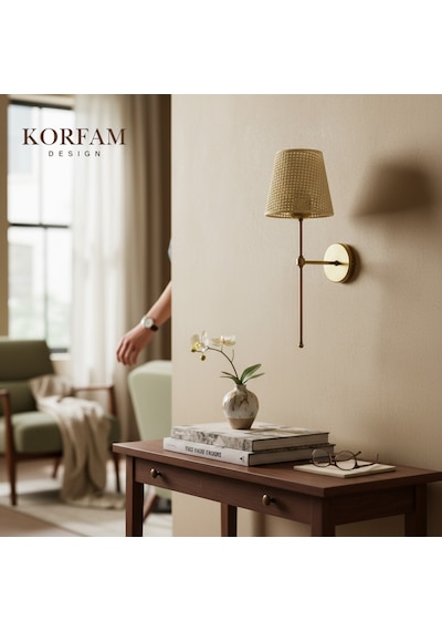Krem Hazeran Görünümlü Başlık Kablosuz Pilli Aplik Çok Renkli