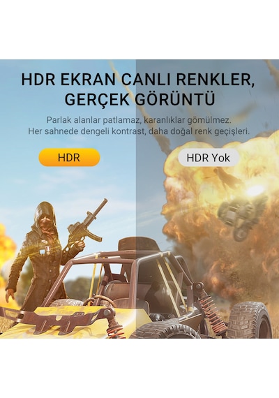 Veggieg Dp To Hdmı Kablo 8k 60hz 4k 240hz Hdr 3d 48gbps Örgülü Displayport To Hdmı Kablo 2 Metre