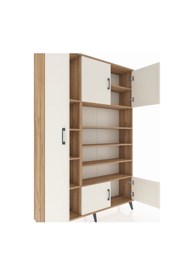 Arges Dolap 10 Raflı 5 Kapaklı 132x30x195 Çam-aytaşı/çam Çam Arges Dolap 10 Raflı 5 Kapaklı 132x30x195 Çam-aytaşı/çam Çam