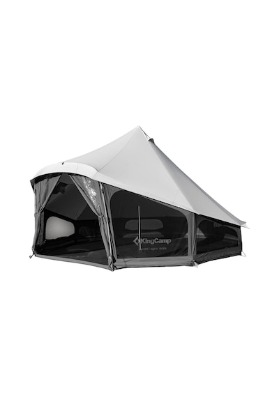 Kingcamp Khan Lıght 400 Premium 4-6 Kişilik Glamping Çadır Gri
