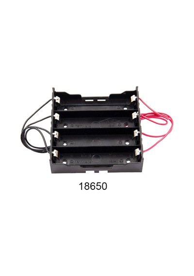 Alkatronik-18650 Pil Yuvası 4'Lü Paralel