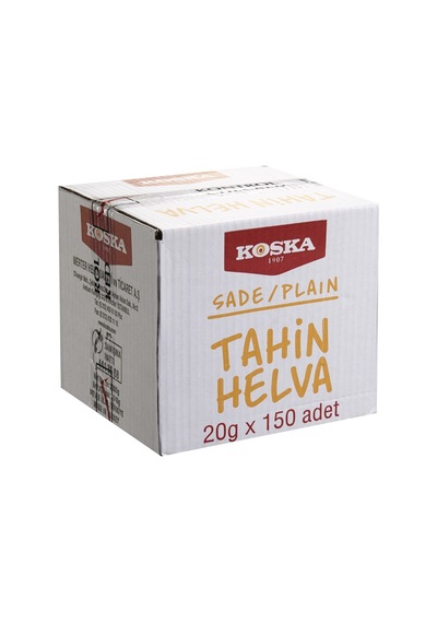 Koska Sade Helva 150x20g 3000g - Katkısız Tahin Helva - Tekli Tarı