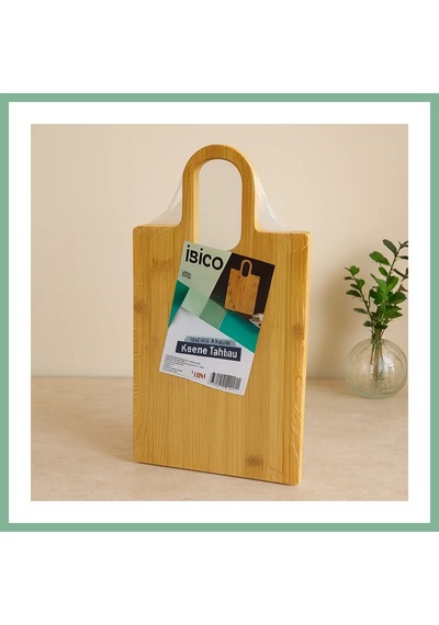 Bşkvirgo Bambu Kesme Tahtası Oval Kulplu 20x37 Cm Bsk2026 Çok Renkli