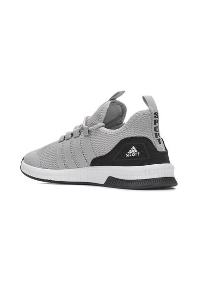 Günlük Unisex Sneaker Nefes Alabilen Triko Bağcıklı Hafif Yürüyüş Esnek Spor Ayakkabı 249 053 Buz - Siyah
