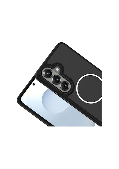 Ardemix Samsung Uyumlu Galaxy S26 Plus Kılıf M-safe Şarj Özellikli Metal Kamera Çerçeveli Zore Sanremo Silikon Kapak - Gri