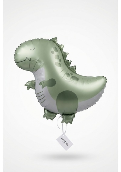 Mat Yeşil Retro Dinozor Folyo Balon 55x54 Cm T-rex Dinozor Temalı Çocuk Doğum Günü Parti Süsü Çok Renkli