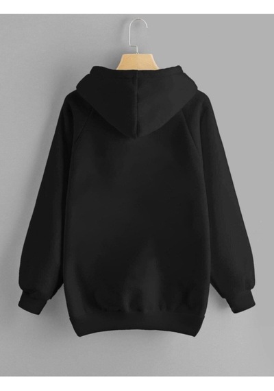 Macklin Unisex Kadın Erkek Baskısız Sweatshirt Siyah Mck0915 Siyah