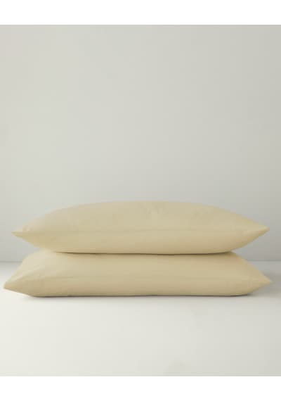 English Home Novella Premium Soft Cotton 2'li Yastık Kılıfı 50x70 Cm Açık Sarı