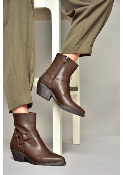 Fox Shoes T404400609 Kahverengi Kalın Topuklu Kadın Bot Kahverengi-suni Deri Kahverengi Fox Shoes T404400609 Kahverengi Kalın Topuklu Kadın Bot Kahverengi-suni Deri Kahverengi