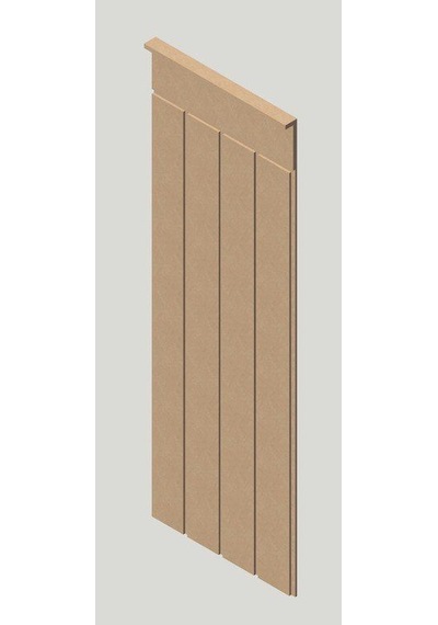 DUVAR PANELİ 36 cm Genişlik x 105 cm Ham mdf Duvar paneli ( 10 mm