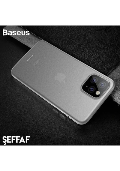 Baseus Wing Case İphone 11 Pro 5.8 Ultra İnce Lux Mat Şeffaf Kılıf- 5775 Mh-hs0051-3868