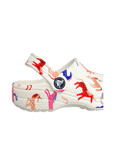 Crocs Kids Crocs Classic Character Print Clog K Çocuk Beyaz Clog Terlik 209695-9cd Unicorn