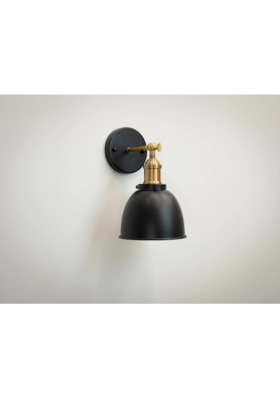 Riolight Retro,vintage,rustik Eskitme Mafsal,tij Siyah Başlık 1xe Siyah