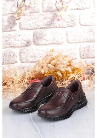 Pepita Z006 Comfort Yumuşak Esnek Kauçuk Kaymaz Taban Hakiki Deri Kadın Ayakkabı Kahve Pepita Z006 Comfort Yumuşak Esnek Kauçuk Kaymaz Taban Hakiki Deri Kadın Ayakkabı Kahve