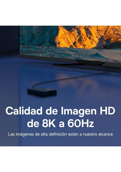 High Definition Serisi Hdmı 8k To Hdmı 8k Görüntü Aktarma Kablosu, 1m, Siyah