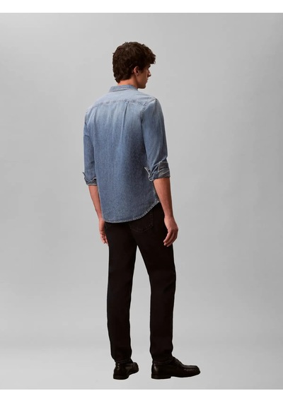 Calvin Klein Slım Taper Blue Blac, Ef7, 30, 30 Lacivert Erkek Kot Pantolon