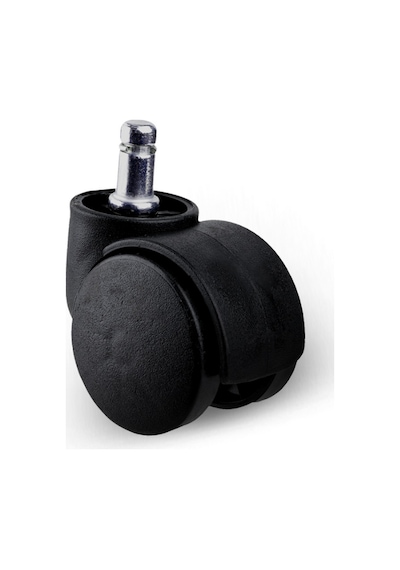 Pimli 11mm Sandalye Tekeri Geçme Koltuk Tekeri 50mm Siyah 4 Adet Siyah