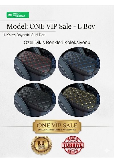 One Vıp Sale Bmw E87 Yeni Özel Deri Oto Kolçak Kılıfı Örtüsü Capitone Süngerli Sarı Nakışlı