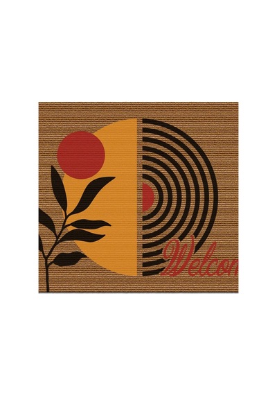 Decovetro Kapı Önü Halı Paspas Welcome Sarı Desenli 40 X 60 Cm Genel