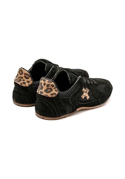 Sneaker Günlük Kadın Rc-25y-187-mıu1912 John May Siyah Süet Siyah Süet Siyah