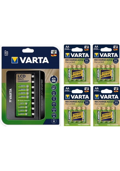 Varta Multi Plus 8Li Şarj Cihazı 16*2100 Mah Aa Şarjlı Pil