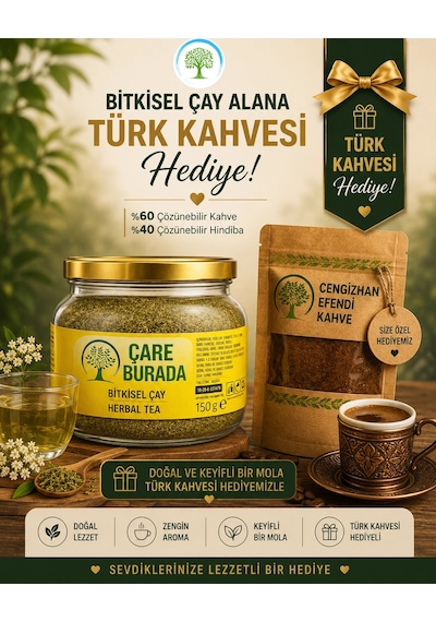 Çareburada Bitkisel Çay 150 G Formunu Korumaya Destek Bitkisel Çay + Türk Kahvesi Hediye
