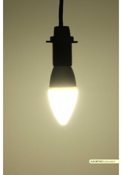 ACK 7W LED Mum Ampul 4000K Ilık Beyaz E14 C37