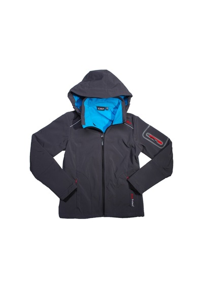 Cmp Zip Hood Bayan Softshell Outdoor Mont siyah