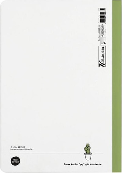 Hisli Şeyler 14X20 Çizgili Defter - Beni Seven De Dikenime Katlan Beyaz