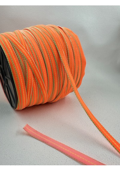 1 Cm Puntalı Kadife-5 Metre Turuncu