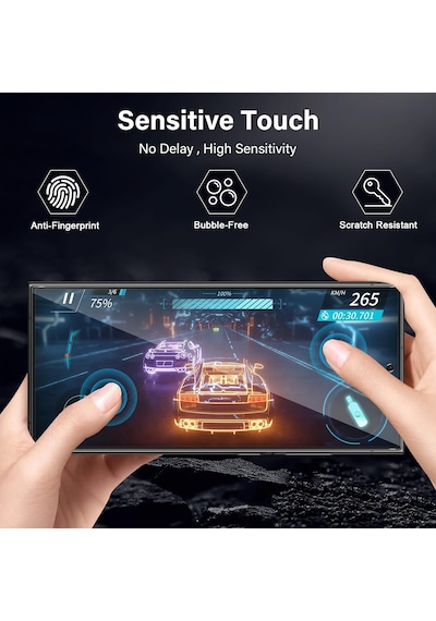 Samsung Galaxy S25 Ultra Uyumlu Hayalet Ekran Koruyucu Cam Parlak Rika