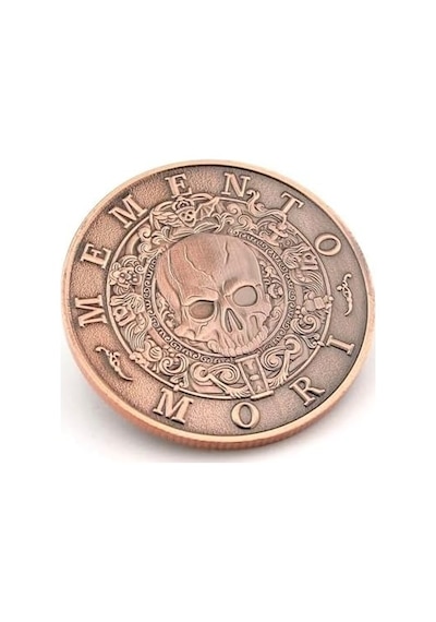 Memento Mori Carpediem Felsefe Ölümü Hatırla Stoa Şans Coin Metal Para Cp091