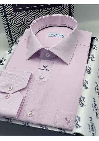 Klasik Uzun Kol Oxford Hediye Kutulu Kolay Ütülenebilir Erkek Gömlek Fs-001254 - Pembe-1389