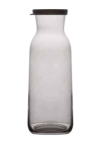 LAV Fonte Cam Karaf Tekli 1,2 L Gri Silikon Kapaklı (Sürahi )