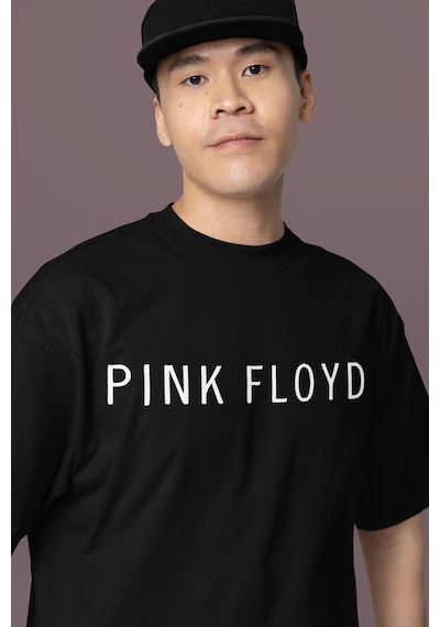 Sevbano Pink Floyd Müzik Grubu Sırt Baskılı Unisex Oversize Tişört Siyah