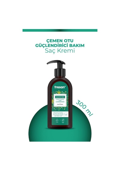 Tresan Çemen Otu Güçlendirici Sülfatsız Bakım Saç Kremi 300 Ml