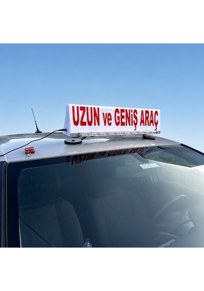 Uzun Ve Geniş Araç Mıknatıslı Tepe Lambası