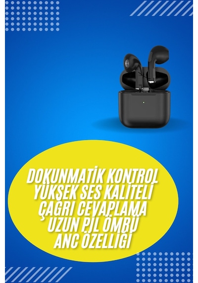 En Çok Tercih Edilen Bluetooth Kulaklık Mikrofonlu Silikonsuz Dokunmatik Kontrol -