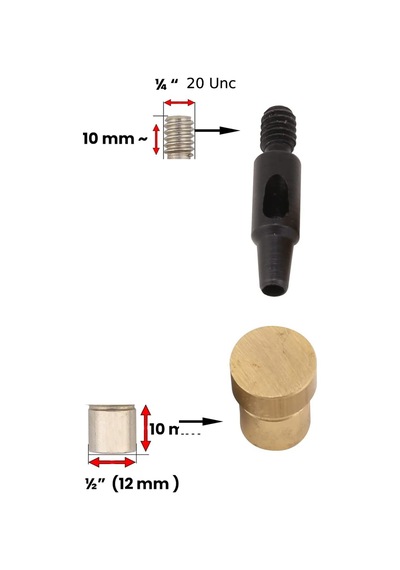 1mm, 3mm, 5mm, 7mm, 9mm Deri, El Pres Makinesi İçin Kumaş Delik Delme Aletleri