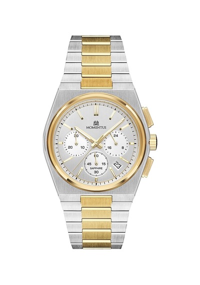Momentus Men's Time Master Tm345t-02sg Gümüş - Altın